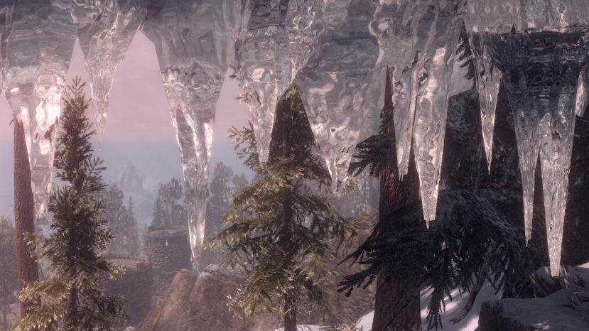 Transparent and Refracting Icicle and Frost Atronach